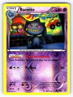 Banette 31/108 Rare Roaring Skies Pokemon Reverse Holo Lightly Played - Image 1