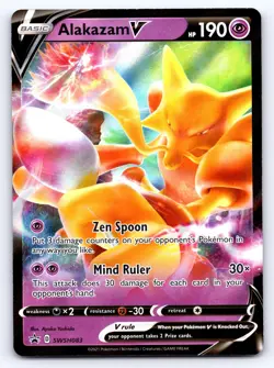 Alakazam V SWSH083 Holo Promo Sword & Shield Promo Pokemon Near Mint - Image 1