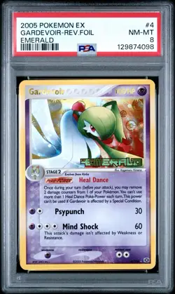 2005 Pokemon Gardevoir EX Reverse Holo Emerald STAMP 4/106 PSA 8 |POP 38| 💎🔥 - Image 1