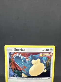 Pokemon TCG Snorlax SWSH119 Sword & Shield Black Star Promo NM Cosmos Holo SWIRL - Image 3