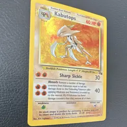 Pokemon TCG Kabutops Fossil 9/62 Holo Rare 60 HP English 1999 WOTC Unlimited - Image 2