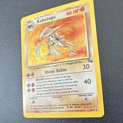 Pokemon TCG Kabutops Fossil 9/62 Holo Rare 60 HP English 1999 WOTC Unlimited - Image 3