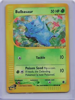 Bulbasaur 94/165 Common Expedition Base Set Pokemon Reverse Holo MP - Image 1