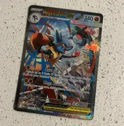 🔥🔥Pokemon Mega Lucario EX 179/132 Me01 Mega Evolution Rare Holo 340HP🔥🔥 - Image 1