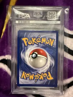 1999 POKEMON FOSSIL 1ST ED #7 HITMONLEE-HOLO PSA 8 - Image 2
