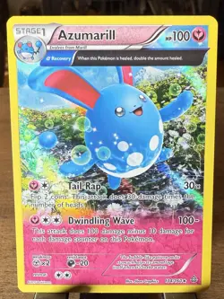 Pokemon Azumarill 104/160 XY Primal Clash Holo Rare English - LP - Image 1