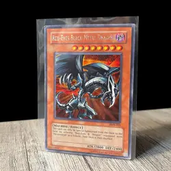 Red-Eyes Black Metal Dragon FMR-001 Secret Rare MP Holo Scratch Yu-Gi-Oh TGC - Image 4