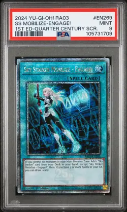 2024 YU-GI-OH! RA03-QUARTER CENTURY BONANZA SKY STRIKER MOBILIZE - ENGAGE! PSA 9 - Image 1