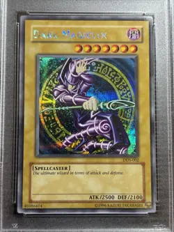 YuGiOh! Dark Magician DDS-002 Prismatic Secret Rare Dark Duel Stories PSA 9 Mint - Image 2
