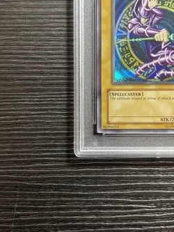 YuGiOh! Dark Magician DDS-002 Prismatic Secret Rare Dark Duel Stories PSA 9 Mint - Image 4