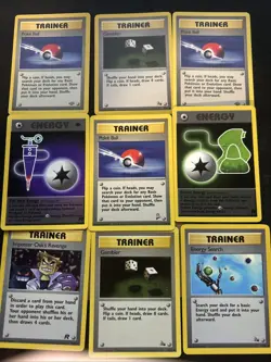 Pokemon 1999-2000 Trainer And Energy Card Lot 1st Edition Card NM-MP - Image 1