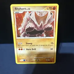 Rhyhorn 122/147 LP - Supreme Victors Pokemon Card - Tomokazu Komiya Art - Image 1