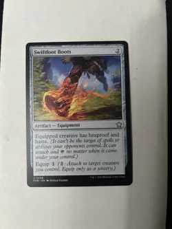 MTG Swiftfoot Boots Foundations Regular Magic: The Gathering Card NM - Image 1