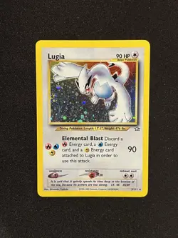 Pokemon Neo Genesis Lugia Card 9/111 Unlimited Edition Holo Rare (Near Mint) - Image 1