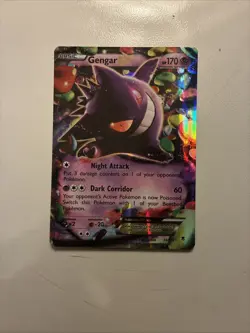 Pokemon Gengar EX TCG Holo Rare Card XY Phantom Forces 34/119 Ungraded - Image 1
