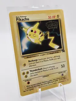1999 Pokemon Pikachu Black Star Promo Card #4 WB Movie Promo, WOTC - Image 2