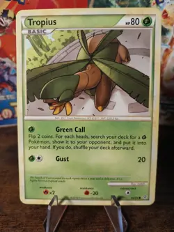 Pokemon - HGSS Unleashed - Tropius 66/95 Non Holo MP/LP Card - Image 1