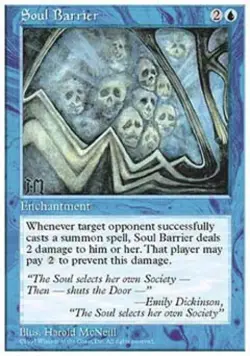 Soul Barrier - Medium Play MTG 5th Edition - Image 1