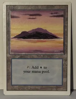 Island (A) Fourth Edition MTG Magic The Gathering LP Light Play Fast Shipping - Image 1