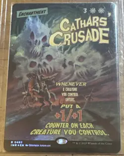 1x FOIL Cathars Crusade - Movie Poster - MtG Innistrad Remastered 483 NM x1 - Image 1