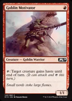 Goblin Motivator - Light Play MTG Magic 2019 Core Set - Image 1