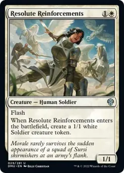 Resolute Reinforcements - Near Mint MTG Dominaria United - Image 1