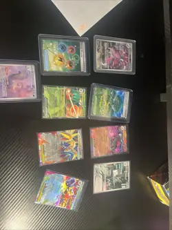 Pokemon Sword & Shield Holo Full Art Card Lot Liepard Octillery 8 Cards - Image 1