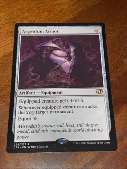 Argentum Armor 202 Commander 2017 Regular MTG TCG CARD NM - Image 1