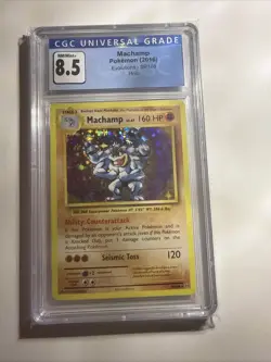 Pokemon TCG XY Evolutions Machamp Holo Rare Card 59/108 Graded CGC 8.5 - Image 1