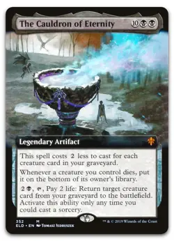 The Cauldron of Eternity (Extended Art) #352 NM Throne of Eldraine ELD Magic MTG - Image 1