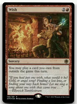 Wish #166 (Foil) (NM) Forgotten Realms AFR Magic MTG - Image 1