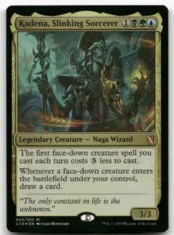 Kadena, Slinking Sorcerer #45 (Foil) (NM) Commander 2019 C19 Magic MTG - Image 1