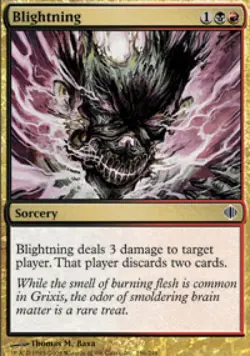Blightning -Foil Medium Play MTG Shards of Alara - Image 1