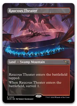 Raucous Theater (Borderless) #329 (NM) Murders Karlov Manor MKM Magic MTG - Image 1