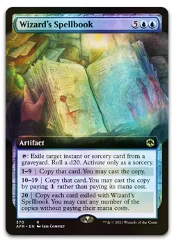 Wizard's Spellbook (Extended Art) #370 (Foil) NM Forgotten Realms AFR Magic MTG - Image 1