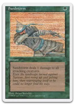 Sandstorm (NM) Fourth Edition 4ED Magic MTG - Image 1