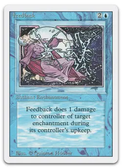 Feedback (NM) Revised Edition 3ED Magic MTG - Image 1
