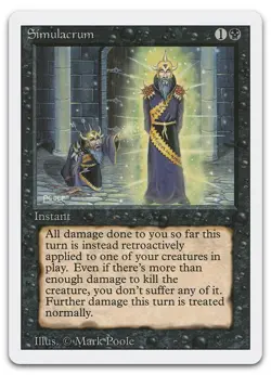 Simulacrum (NM) Revised Edition 3ED Magic MTG - Image 1