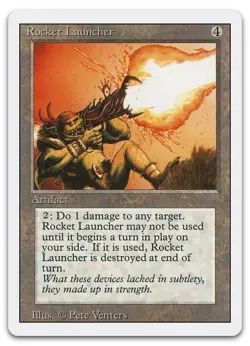 Rocket Launcher (NM) Revised Edition 3ED Magic MTG - Image 1