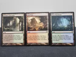 MTG Zendikar Arid Mesa, Verdant Catacombs, Misty Rainforest Regular Rare - Image 1