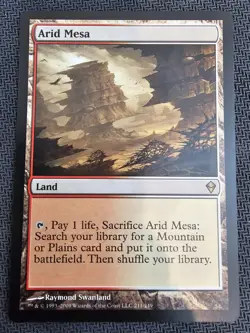 MTG Zendikar Arid Mesa, Verdant Catacombs, Misty Rainforest Regular Rare - Image 4