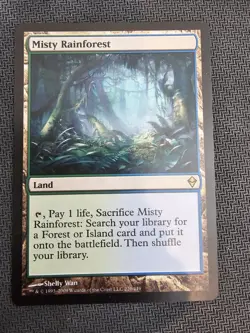 MTG Zendikar Arid Mesa, Verdant Catacombs, Misty Rainforest Regular Rare - Image 5