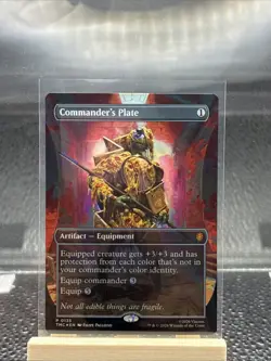 Commanders Plate P 0135 Promo Magic the Gathering TMNT (FOIL) - Image 1