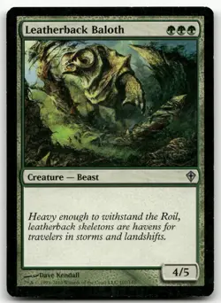 Leatherback Baloth #107 (LP) Worldwake WWK Magic MTG - Image 1
