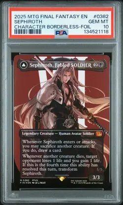 Sephiroth Magic The Gathering Final Fantasy 0382 NM PSA 10 - Image 1