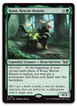 Kona, Rescue Beastie (0187) #187 (NM) Duskmourn DSK Magic MTG - Image 1