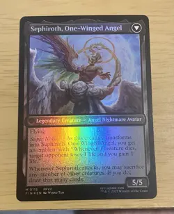 NM/M Sephiroth, Double Sided FOIL Fabled SOLDIER Final Fantasy MTG Magic - Image 2