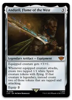 Anduril, Flame of the West #236 (NM) Lord of the Rings LTR Magic MTG - Image 1