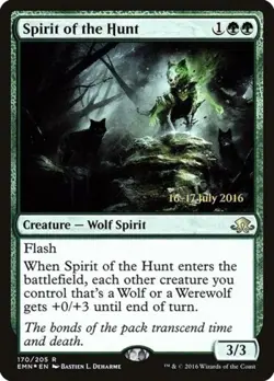 Spirit of the Hunt -Foil Light Play MTG Promos: Prerelease Cards - Image 1