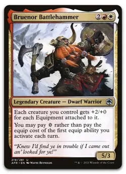 Bruenor Battlehammer #219 (NM) Forgotten Realms AFR Magic MTG - Image 1